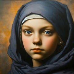 Naklejka premium portrait of a girl 