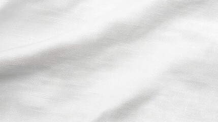 Fototapeta premium Smooth clean white canvas fabric with subtle weave texture