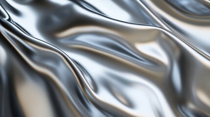 Shiny smooth metallic surface with light reflections