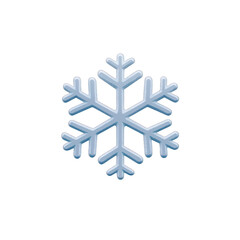 A detailed snowflake illustration featuring intricate patterns and a cool color palette, perfect for winter-themed designs. transparent background