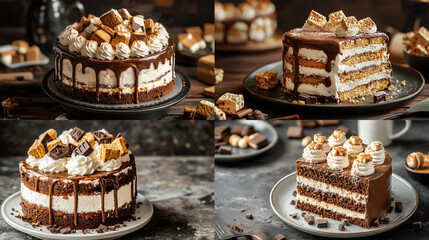 chocolate cake with nuts