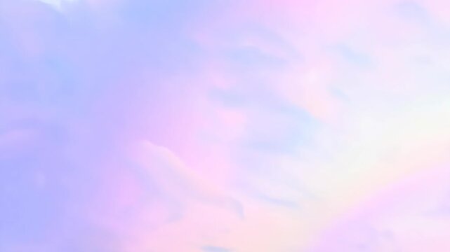 Soft Pastel Rainbow Cloud Effect with Light and Airy Motion