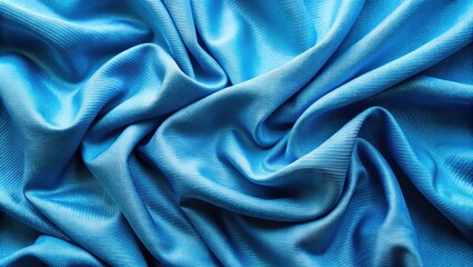 Obraz premium Blue fabric cloth background texture , fabric, textile, blue, background, texture, material, soft, smooth, close-up, detailed
