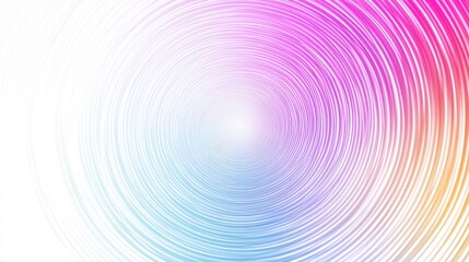 Obraz premium Abstract concentric circles gradient effect isolated white background