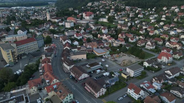 Luftaufnahme von Sch&ouml;nenwerd im Kanton Solothurn
