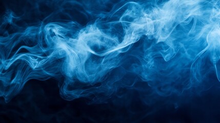 Obraz premium Abstract blue smoke