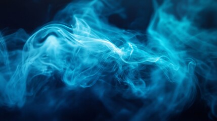Fototapeta premium Abstract blue smoke