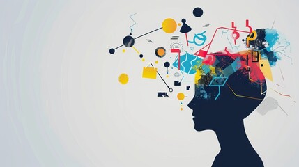 Abstract background. Conceptual framework for World Day of Education, Knowledge, Learning and Philosophy with space for text or promotional content.