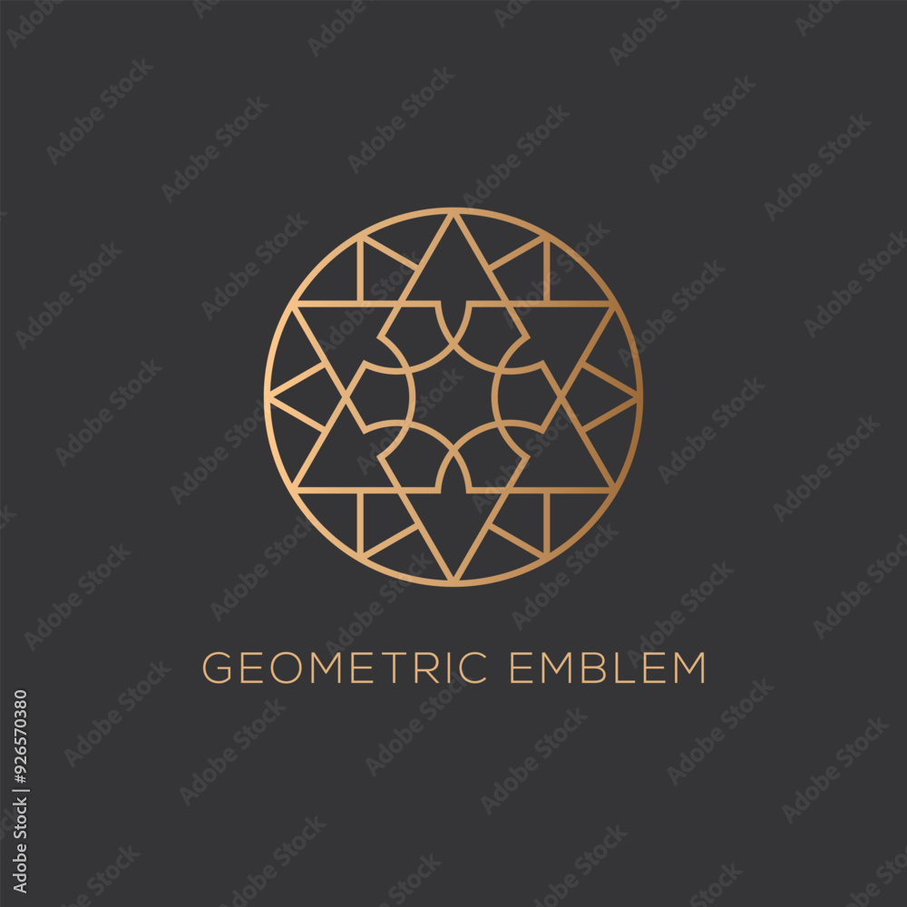 Sticker Geometric emblem