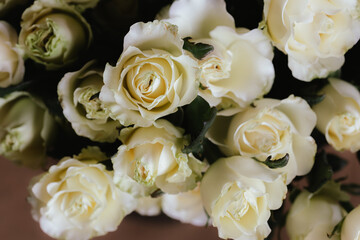 A vibrant bouquet of fresh roses, bursting with color and delicate petals, perfect for celebrating love, anniversaries, or special occasions, capturing nature's beauty and fragility.