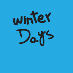 winter season art simple decent