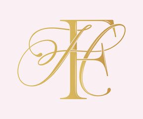 HF,FH, logo HF, Letter HF,monogram HF, vector, logo, Wedding Monogram Initials, Wedding Logo, Wedding Monogram,Logo Design