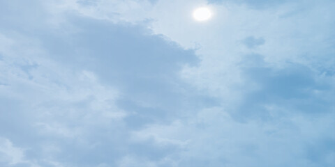 blue sky clouds storm rainy day summer abstract banner background image surface vintage live love emotional canvas use space for text sunny sun effect on the clouds soft