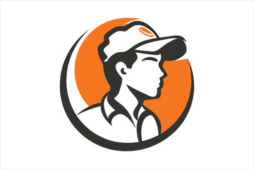 Man Head mascot logo design