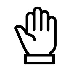 Palm icon in thin line style vector illustration graphic design