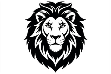 Fototapeta premium Lion Head logo icon, lion face vector Illustration, on an isolated Background