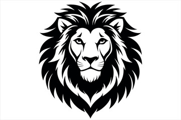 Lion Head logo icon, lion face vector Illustration, on an isolated Background
