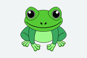 Obraz premium frog isolated on white