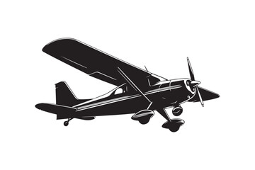 Plane silhouette vector illustration