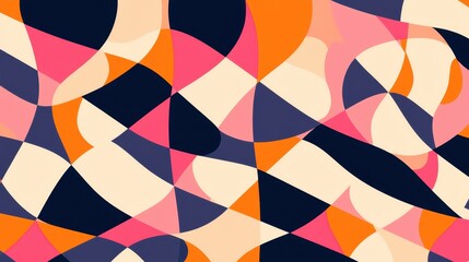 Checkerboard pattern with clean lines and balanced colors, creating a sense of movement and rhythm in a stylish, modern design.