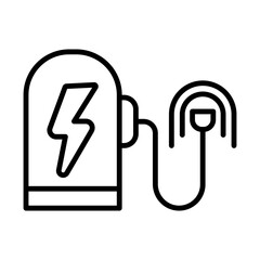 Electric Vehicle Charger icon Design