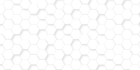 White Hexagonal Background. Luxury White Pattern. Vector Illustration. 3D Futuristic abstract honeycomb mosaic white background. geometric mesh cell texture. modern futuristic wallpaper.