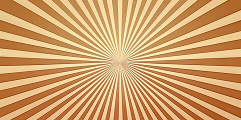 Fototapeta premium Retro Sunburst Background with Beige Rays in Radial Pattern Design