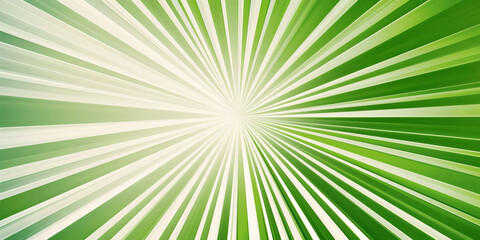 Abstract Green Radial Burst Background with Converging Lines