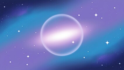 Obraz premium Glowing Orb in Space