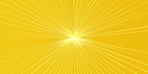 Sunburst Yellow Background with Radiating Lines for Dynamic and Energetic Design