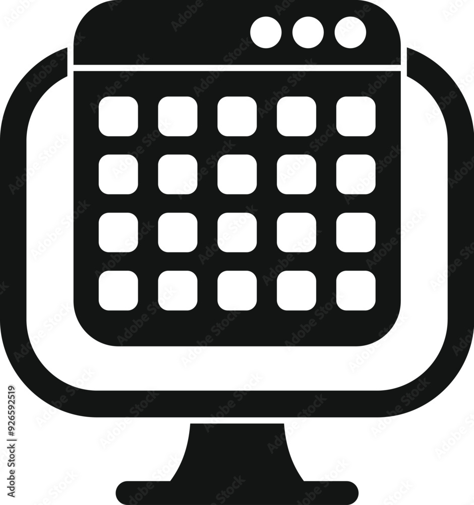 Poster computer monitor is displaying a spreadsheet, suggesting data analysis and financial calculations