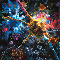 A vivid representation of immunotherapy medical science