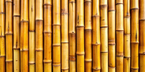 Naklejka premium Close-up of natural bamboo pattern for wallpaper or backgrounds, bamboo, plant, backdrop, organic, texture, design