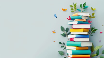 Abstract background. Conceptual framework for World Day of Education, Knowledge, Learning and Philosophy with space for text or promotional content.