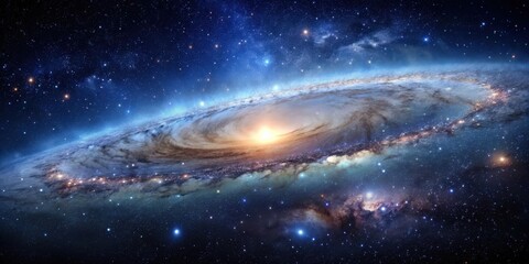 A mesmerizing image of a starfield with a galaxy in the background, starfield, space, stars, galaxy, universe, astronomy