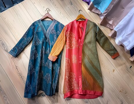 Stylish and unique kurtis made from high-quality, printed fabric.