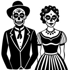 vector illustration of a couple