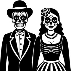 vector illustration of a couple