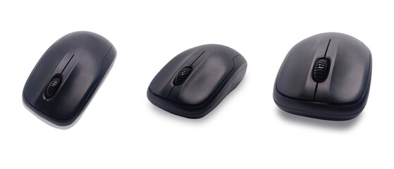 Wireless Computer Mouse on Transparent Background - Isolated Tech Gadget