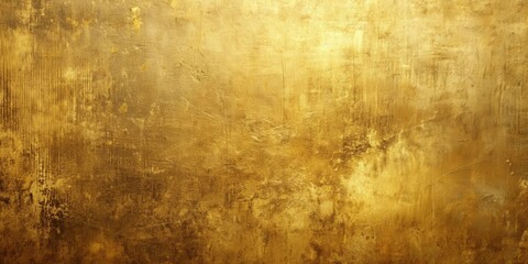 Golden grunge metal texture with weathered and distressed surface, metallic, gold, shiny, grunge, textured, abstract, industrial