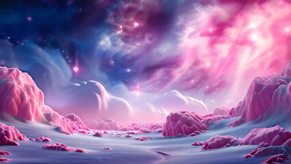 Naklejka premium landscape with snow