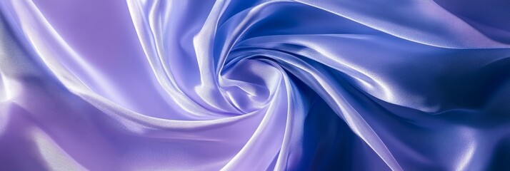 Obraz premium A luxurious and elegant abstract background featuring a swirling, flowing purple and blue silk fabric. The soft texture and vibrant colors create a sense of movement and sophistication.