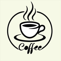 Coffee vector for logo, template, restaurant menu and so on