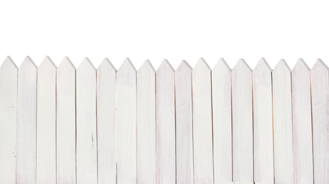 Garden wooden fence panels cutout