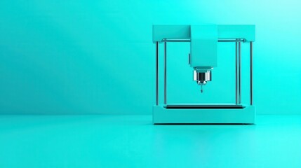 3D printer, additive manufacturing process, 3D illustration