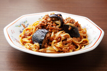 麻婆茄子麺