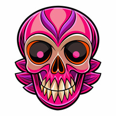 Day of the Dead celebration Sugar Skull vector illustration 