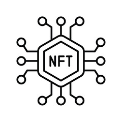 Obraz premium digital line icon with white background vector stock illustration