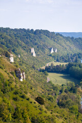 Fototapeta premium Cliffs along the Seine river at Amfreville-sous-les-Monts