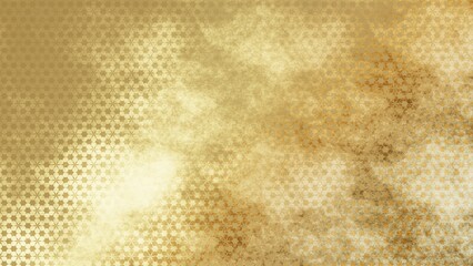 金色の和柄模様・背景